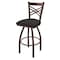 Holland Bar Stool Co 30" Swivel Bar Stool, Bronze Finish, Canter Iron Seat 82030BZ008 - alternate 1